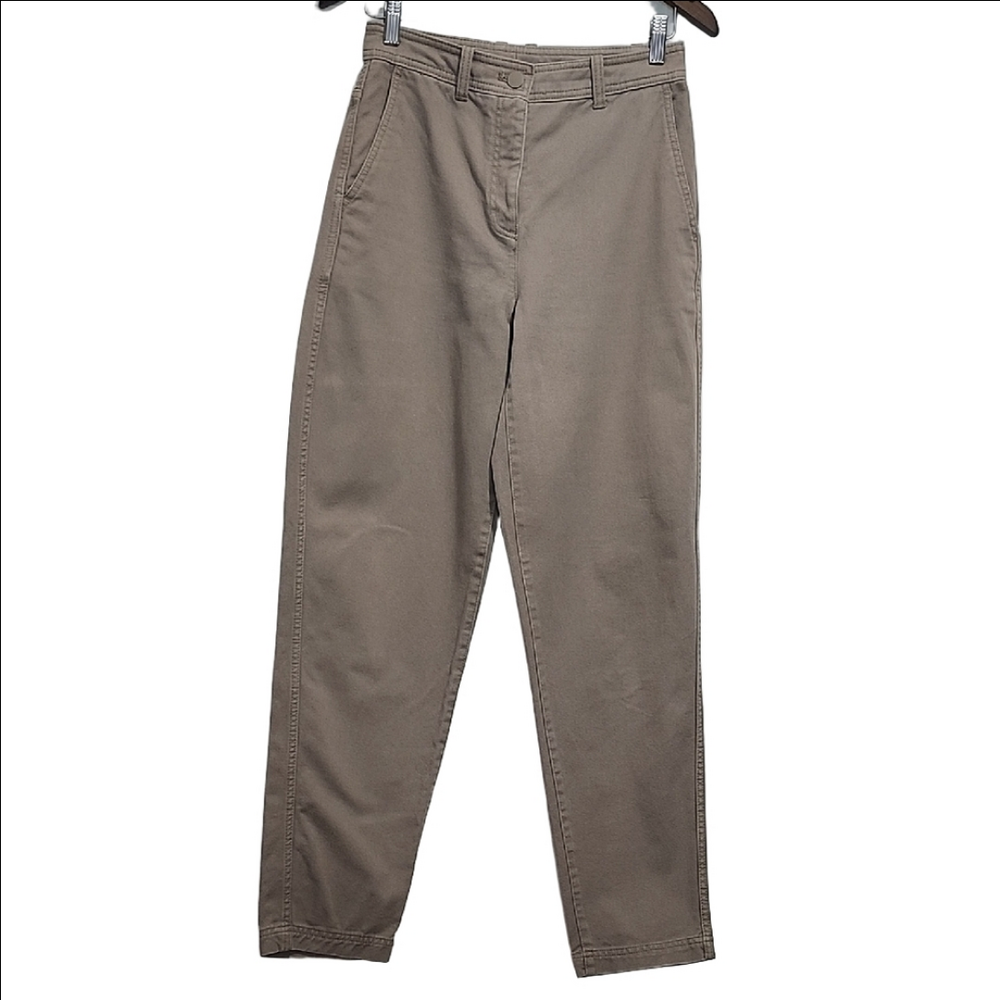 ARITZIA BABATON Light mocha mousse/taupe high waist tapered pants